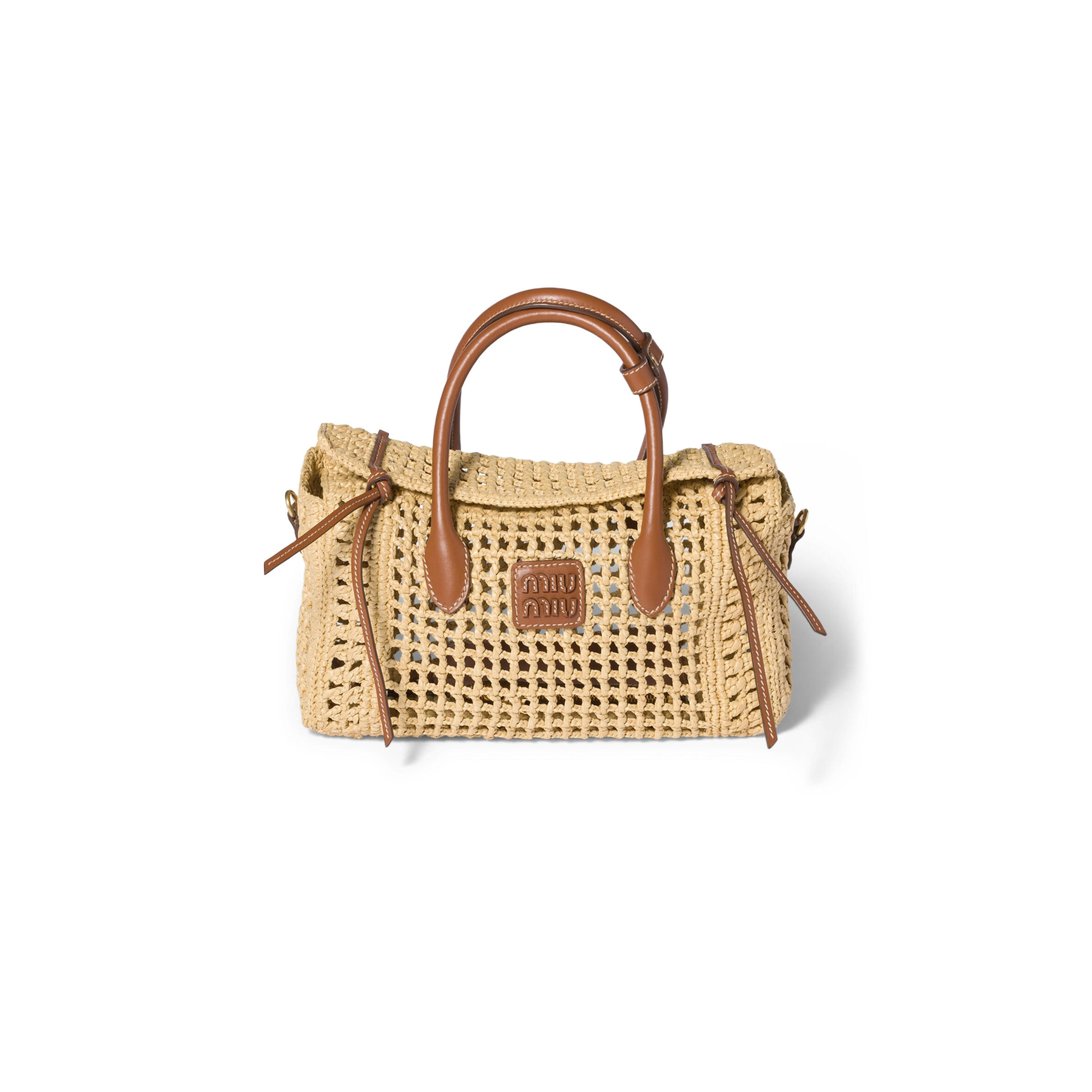 M1v M1v RAFFIA TOP-HANDLE BAG 5BA316 (25.5*14*9.5cm)